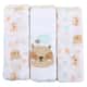 Kit Fralda Baby Gijo Bordado Urso 3 Unidades - imagem 1