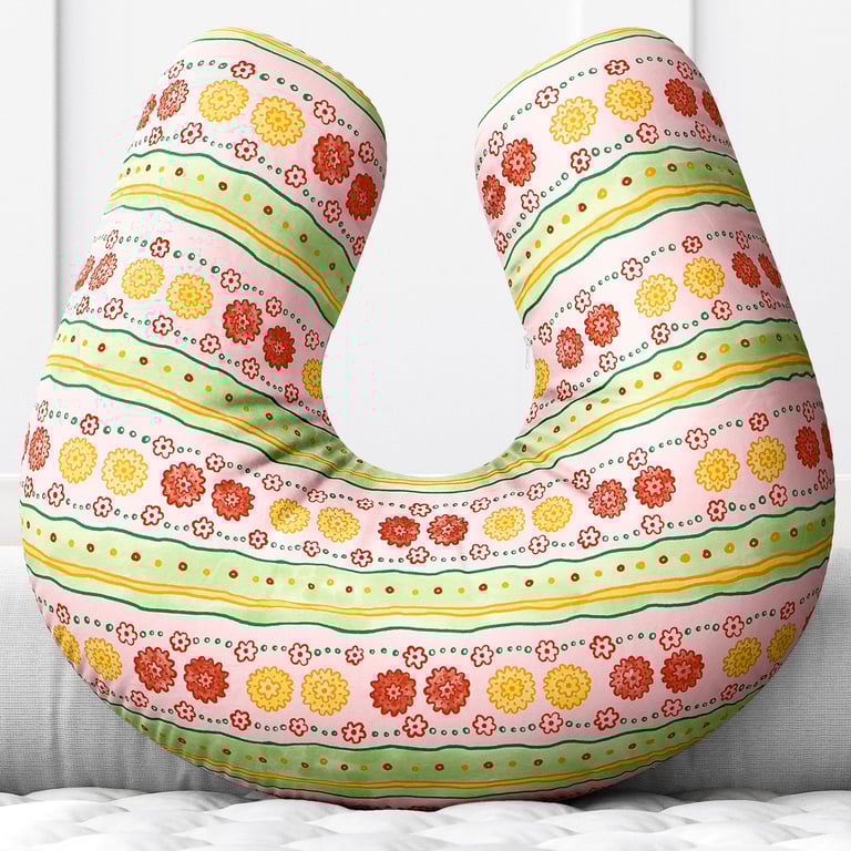 Almofada Amamentação Floral Étnico