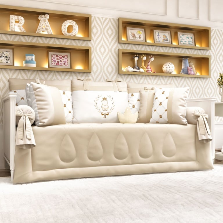 Kit Cama Babá Ursinho Clássico Marinho