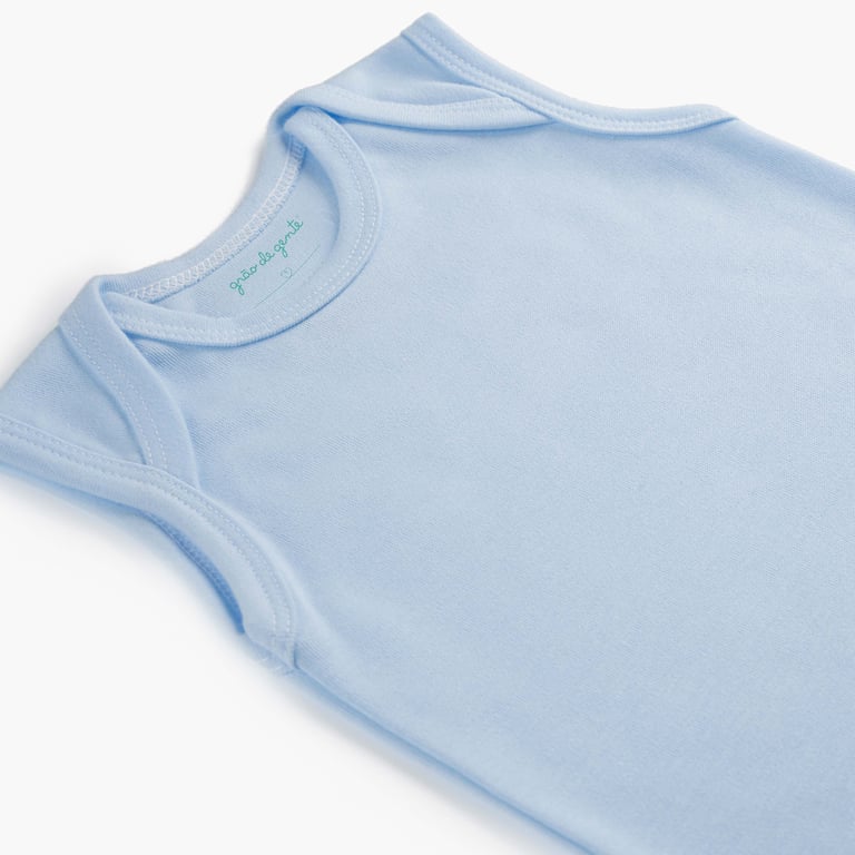 Macacão Banho de Sol Comfort em Algodão Egípcio Azul Bebê — vista alternativa