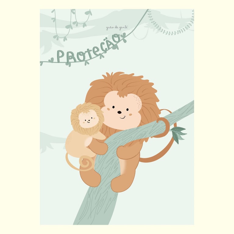 Pôster Adesivo Mico-Leão-Dourado