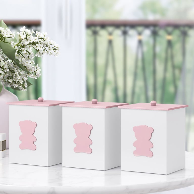 Jogo de Potes Urso Luxo Azul