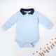 Body Manga Longa Gola Polo Azul Bebê e Marinho - imagem 1