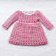 Vestido Tricot Jacquard Petit Coração com Pérolas Rosa - imagem 5