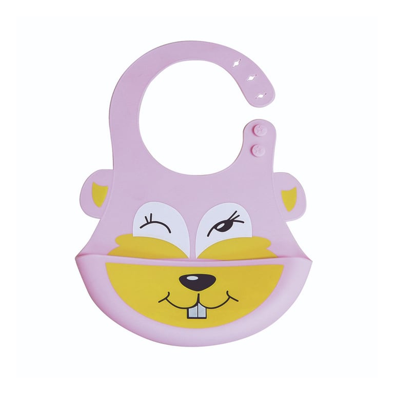 Babador de Silicone com Bolso Esquilinha