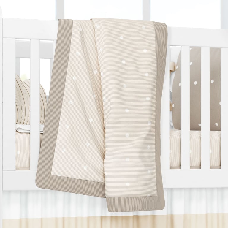 Manta Tricot Poá Azul 1,45m