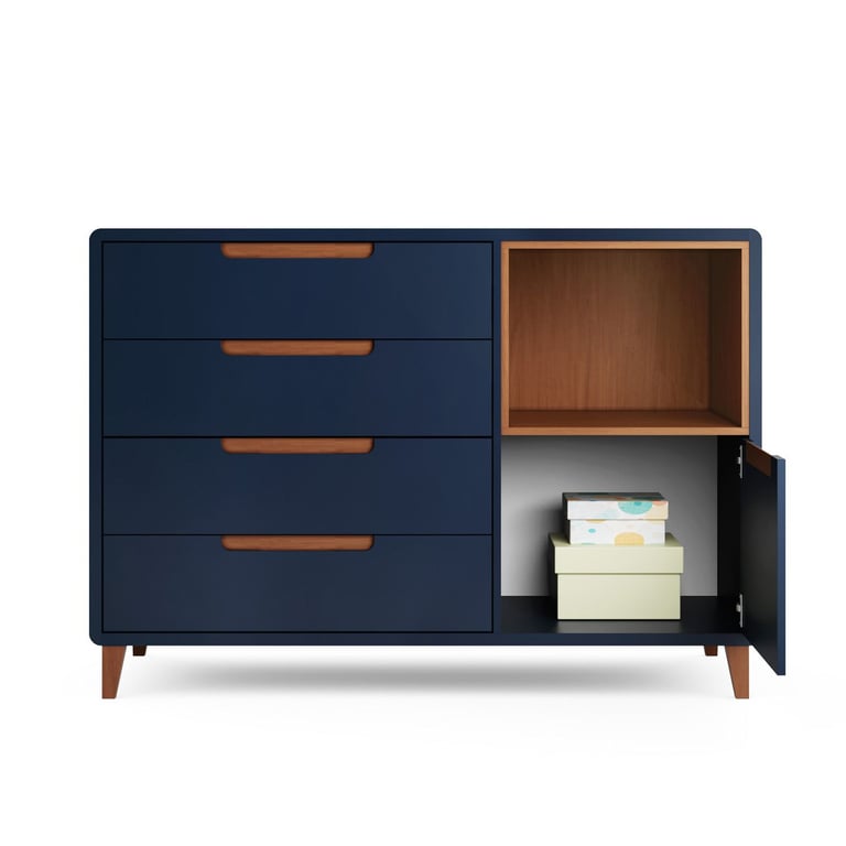 Cômoda Infantil Branco c/ Nicho Capri — vista alternativa