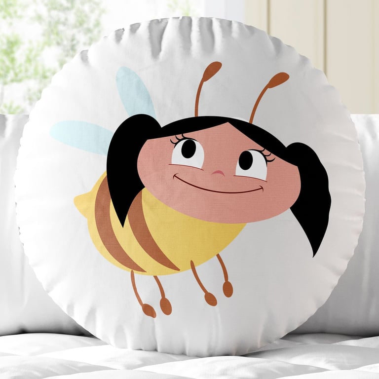 Almofada Redonda O Show da Luna Abelhinha