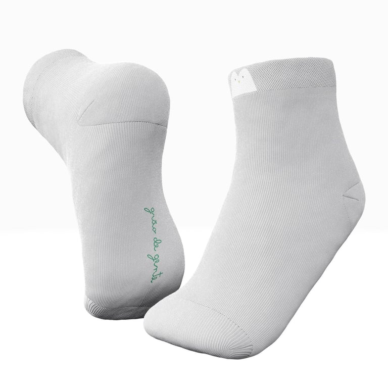 Meia Bebê Cadê o Pinguim Cinza