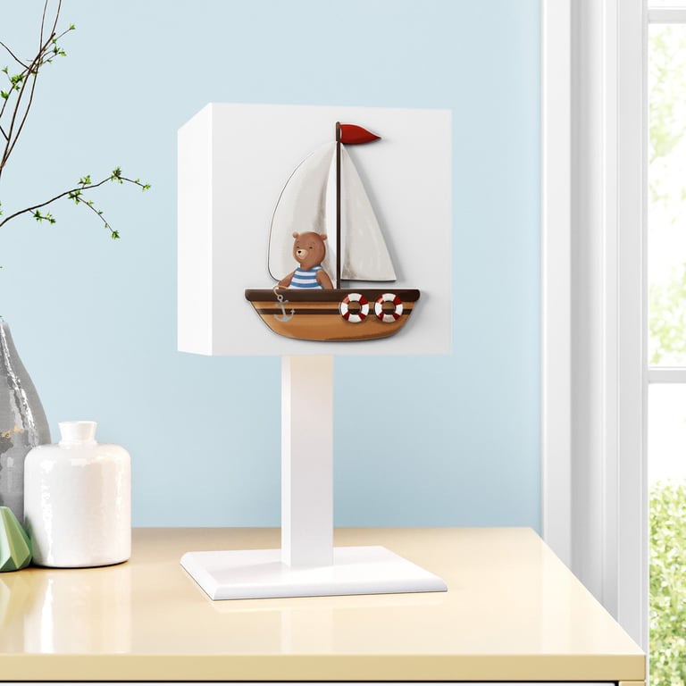 Abajur MDF Teddy Marinheiro Pelo Mundo