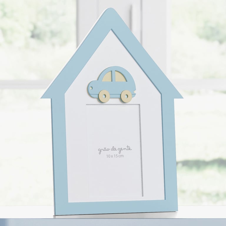 Porta Retrato MDF Carrinhos 10cm x 15cm