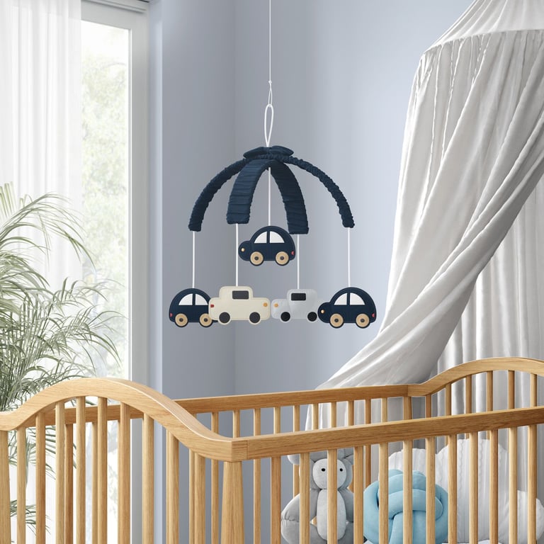 Móbile Carrinhos Azul Marinho — vista alternativa