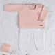 Saída Maternidade Tricot Realeza Rosa 02 Peças - imagem 1