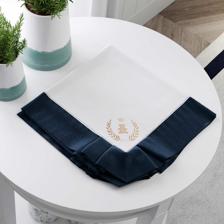 Manta Realeza Marinho Premium 75cm