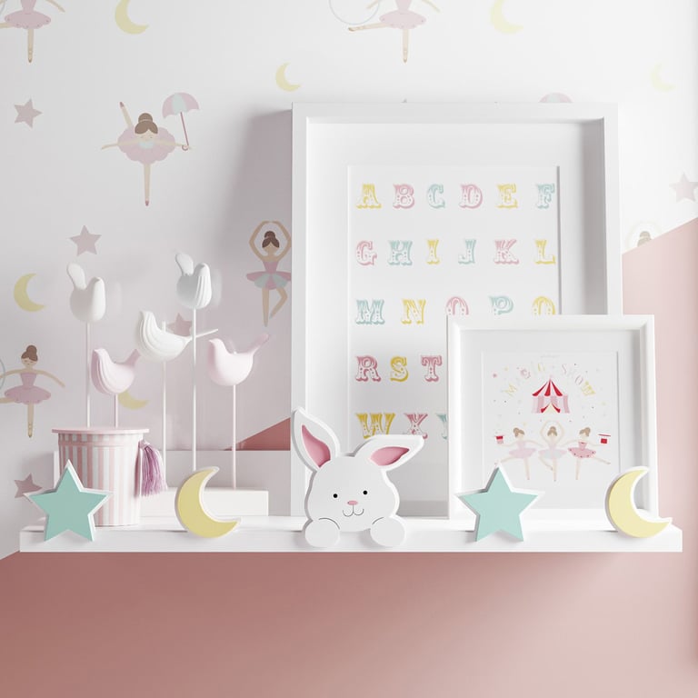 Prateleira MDF Coelhinho Bailarina Trapezista — vista alternativa