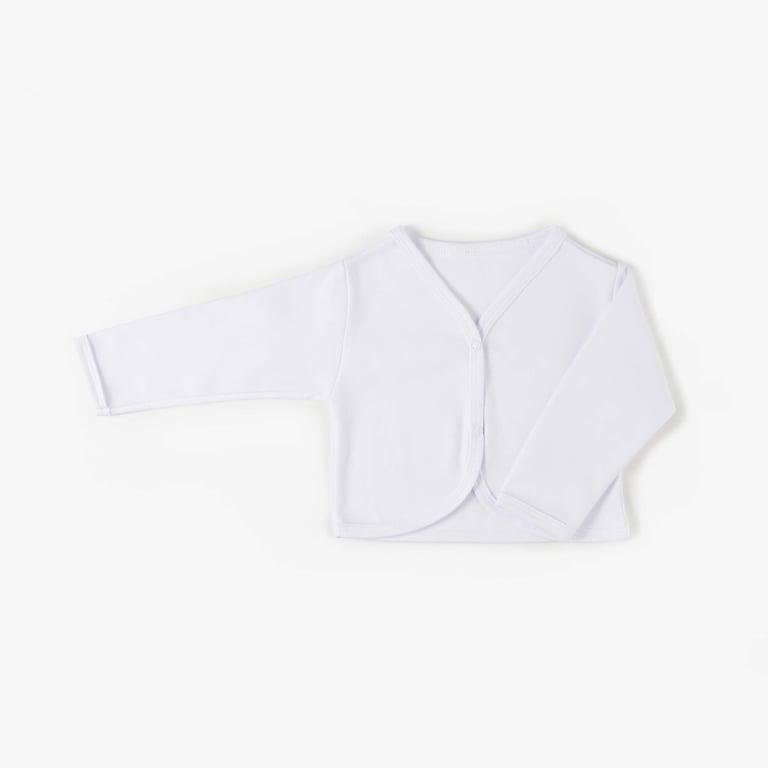 Casaquinho Comfort em Algodão Egípcio Azul Bebê