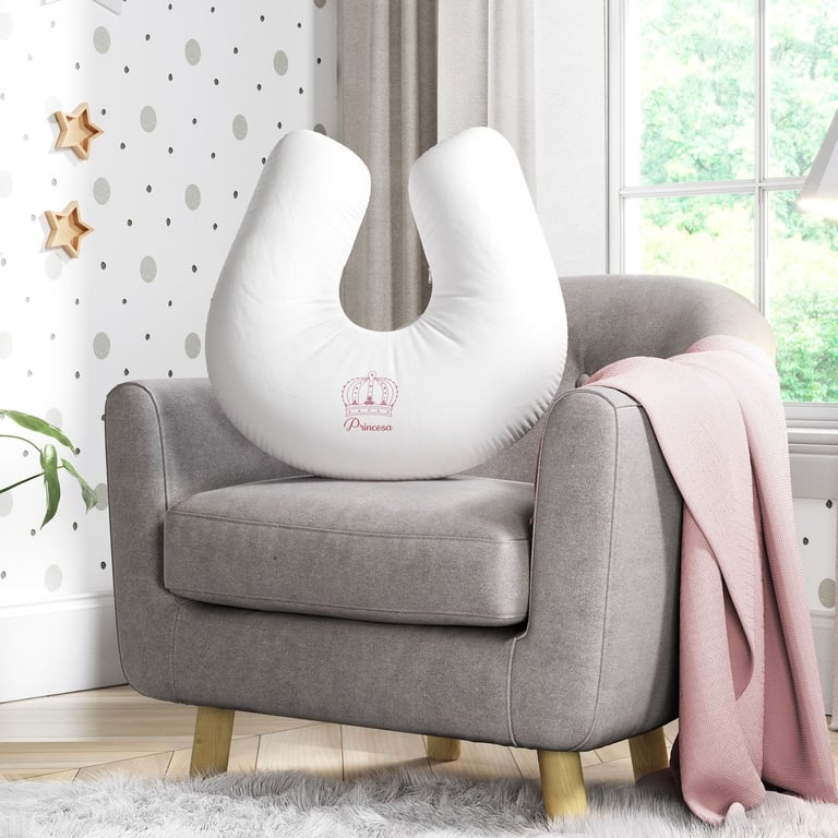 Almofada Amamentação Menina Princesa Rosa — vista alternativa