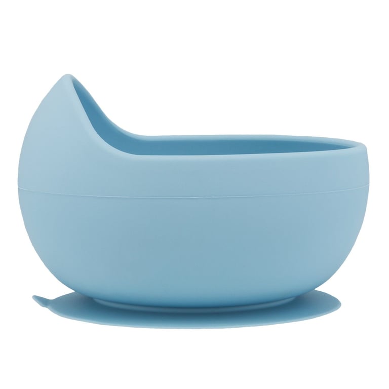 Bowl de Silicone com Ventosa Azul