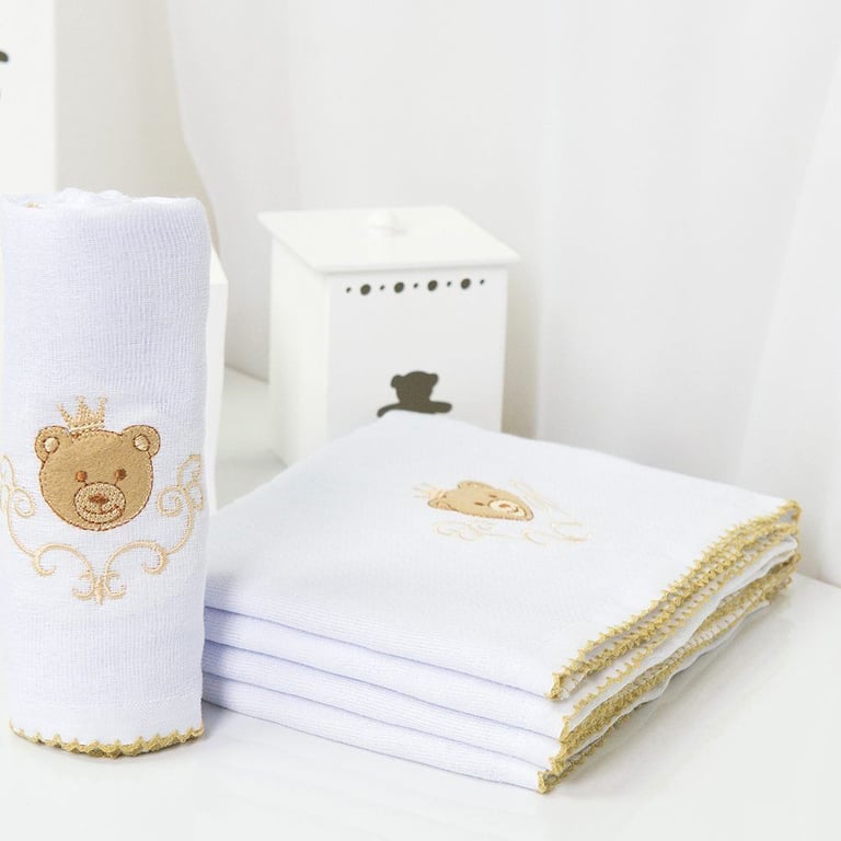 Jogo de Fraldas de Ombro Urso Teddy com 5