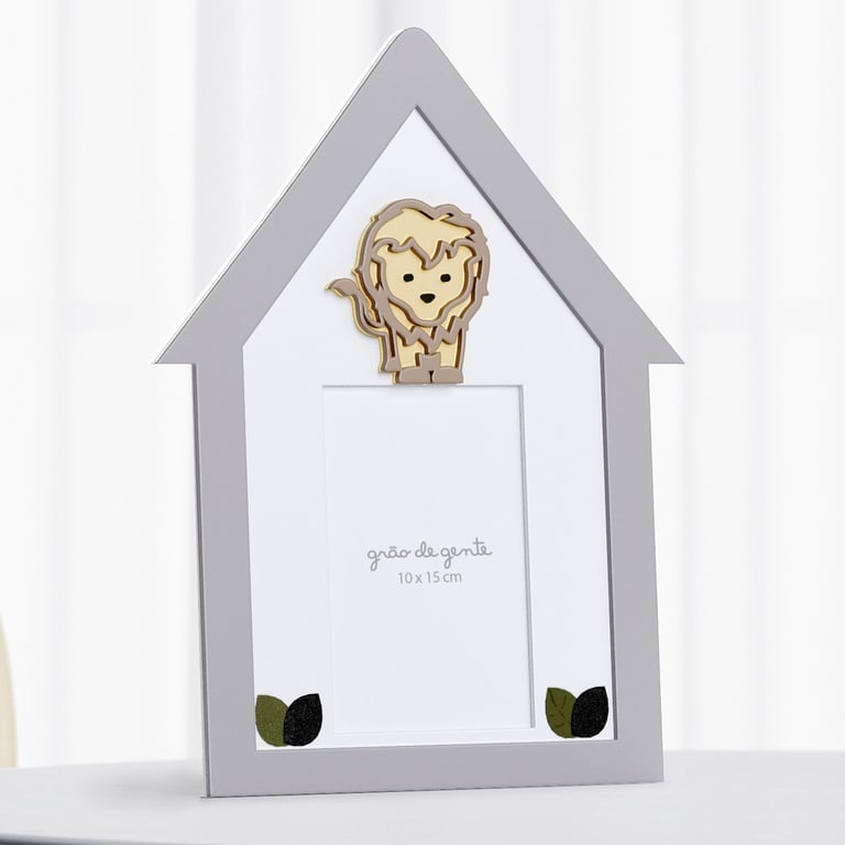 Porta Retrato MDF Safári Baby 10cm x 15cm