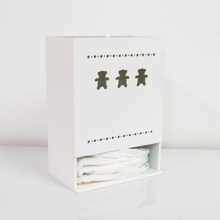 Porta Fraldas Theodore Branco