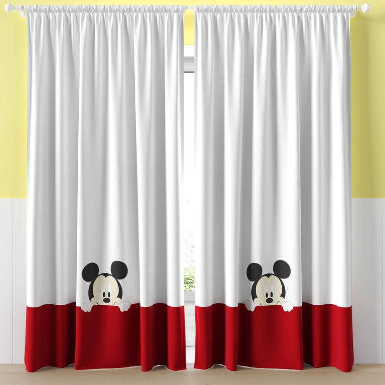 Cortina Infantil Amiguinho Mickey Mouse