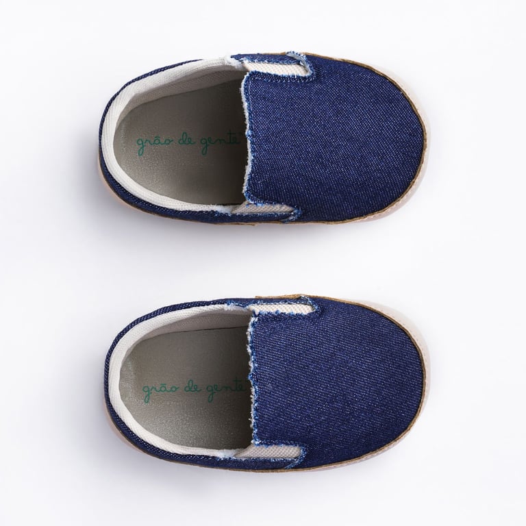 Tênis Bebê Slipper Azul Jeans Tam 14 — vista alternativa