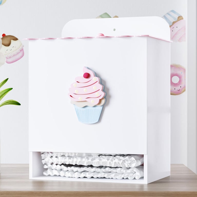 Porta Fraldas Cupcake Doce Encanto