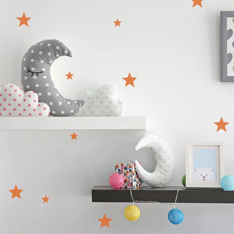 Adesivo de Parede Estrelas Branco