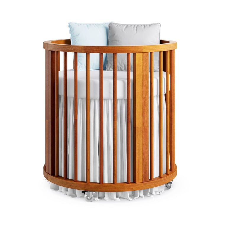 Berço Redondo Branco Crescer — vista alternativa