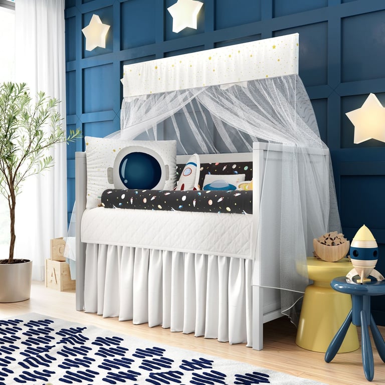 Edredom De Berço Foguete no Espaço — vista alternativa