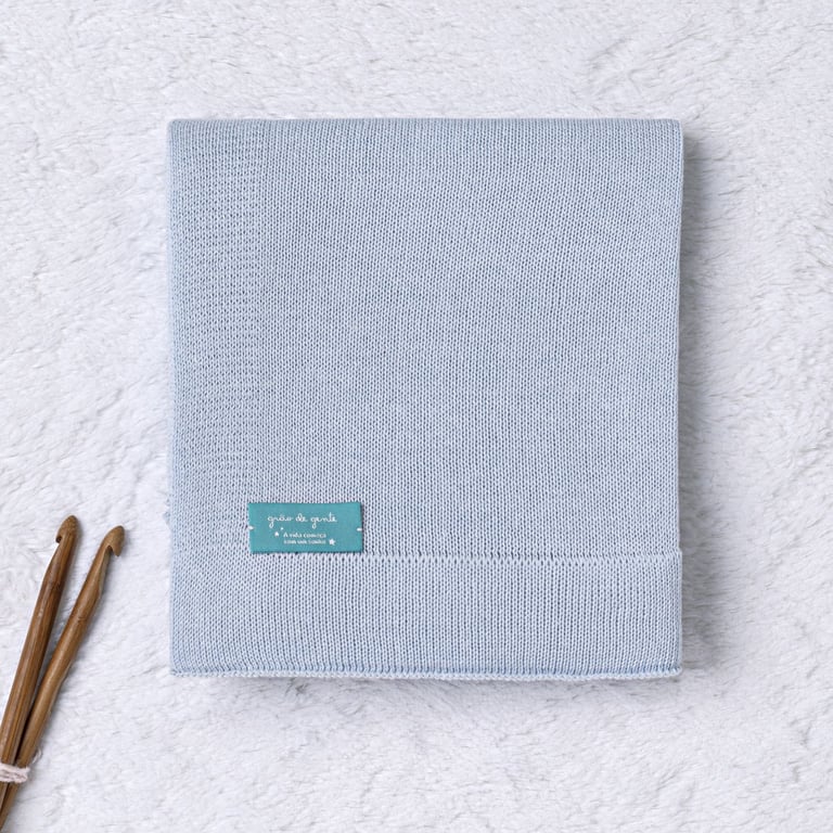 Manta Bebê Tricot Vermelho 80cm