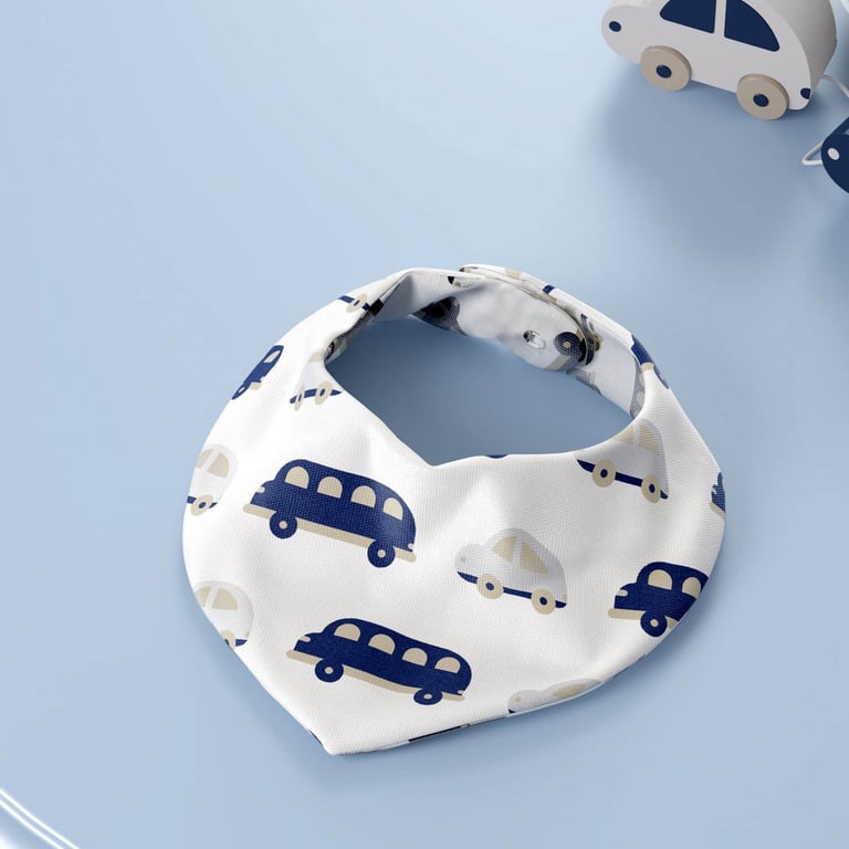 Babador Bandana Carrinhos