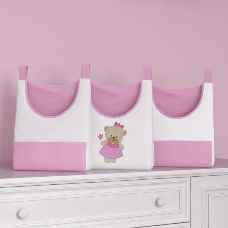 Porta Fraldas Varão Ursinha Bebê