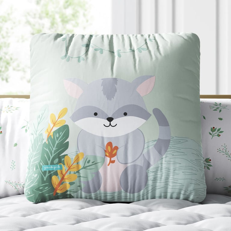 Almofada Quadrada Amiguinho Guaxinim