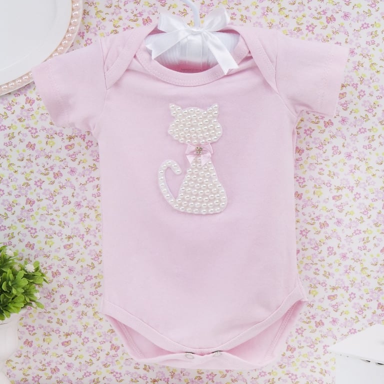 Body Manga Curta Gatinha Palha Tam M — vista alternativa