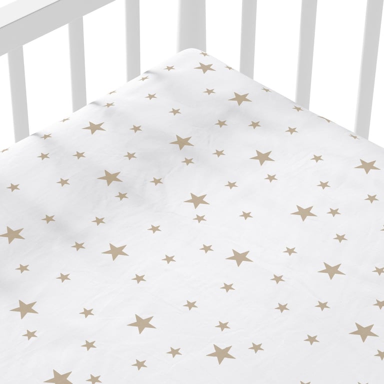 Lençol Berço com Elástico Estrela Colorido