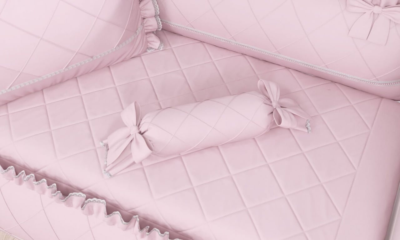 Almofada Apoio Bala Branco Clássico 60cm