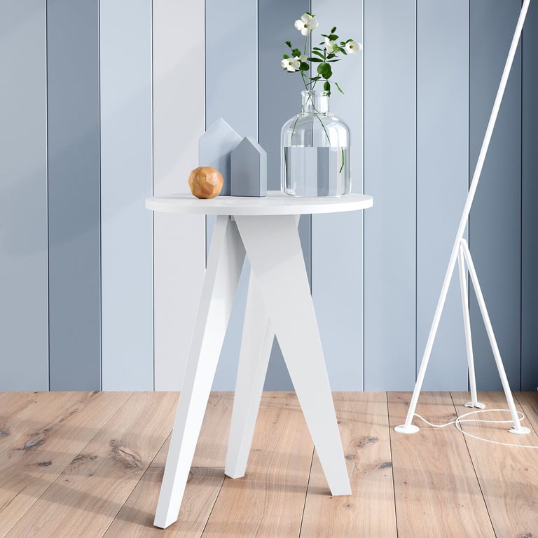 Mesa de Canto Branco Retrô Canção de Ninar