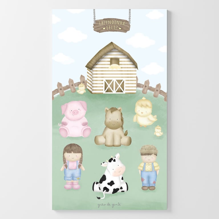 Adesivo de Parede Fazendinha
