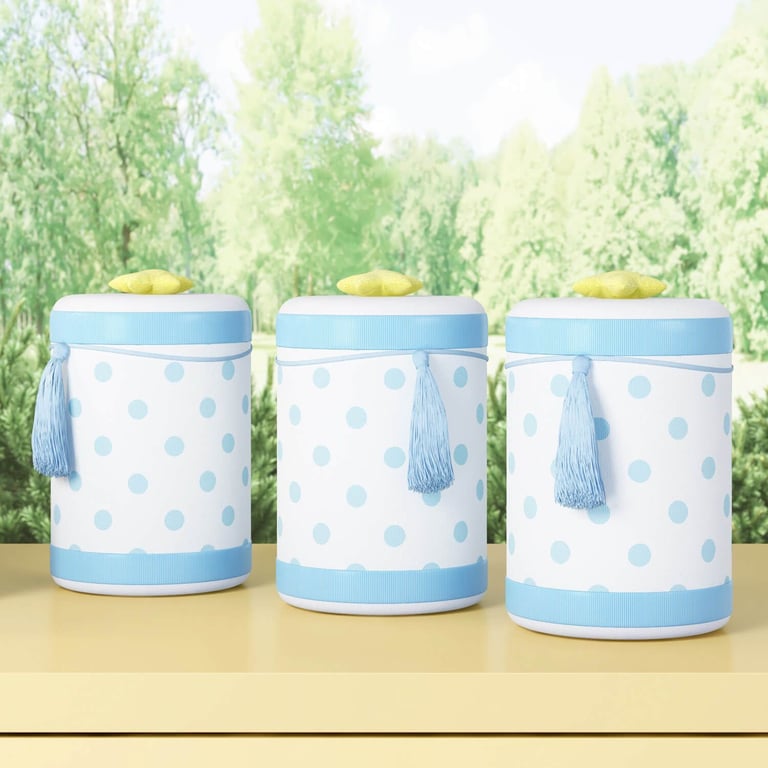 Jogo de Potes Poá e Estrelinha Azul