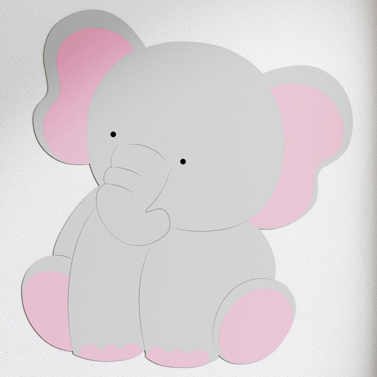 Adesivo de Parede Amiguinho Elefante