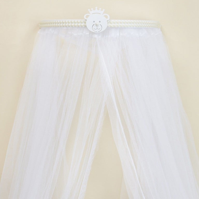 Dossel Berço Decorado Ursinho com Pérolas