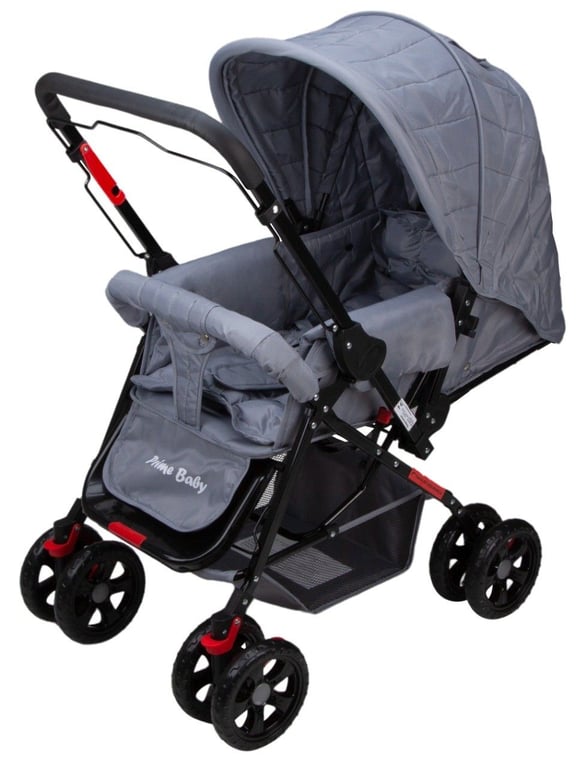 Carrinho de Bebê Berço Rover Cinza — vista alternativa