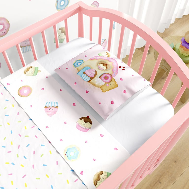 Jogo de Lençol Berço Docinhos 3 peças — vista alternativa