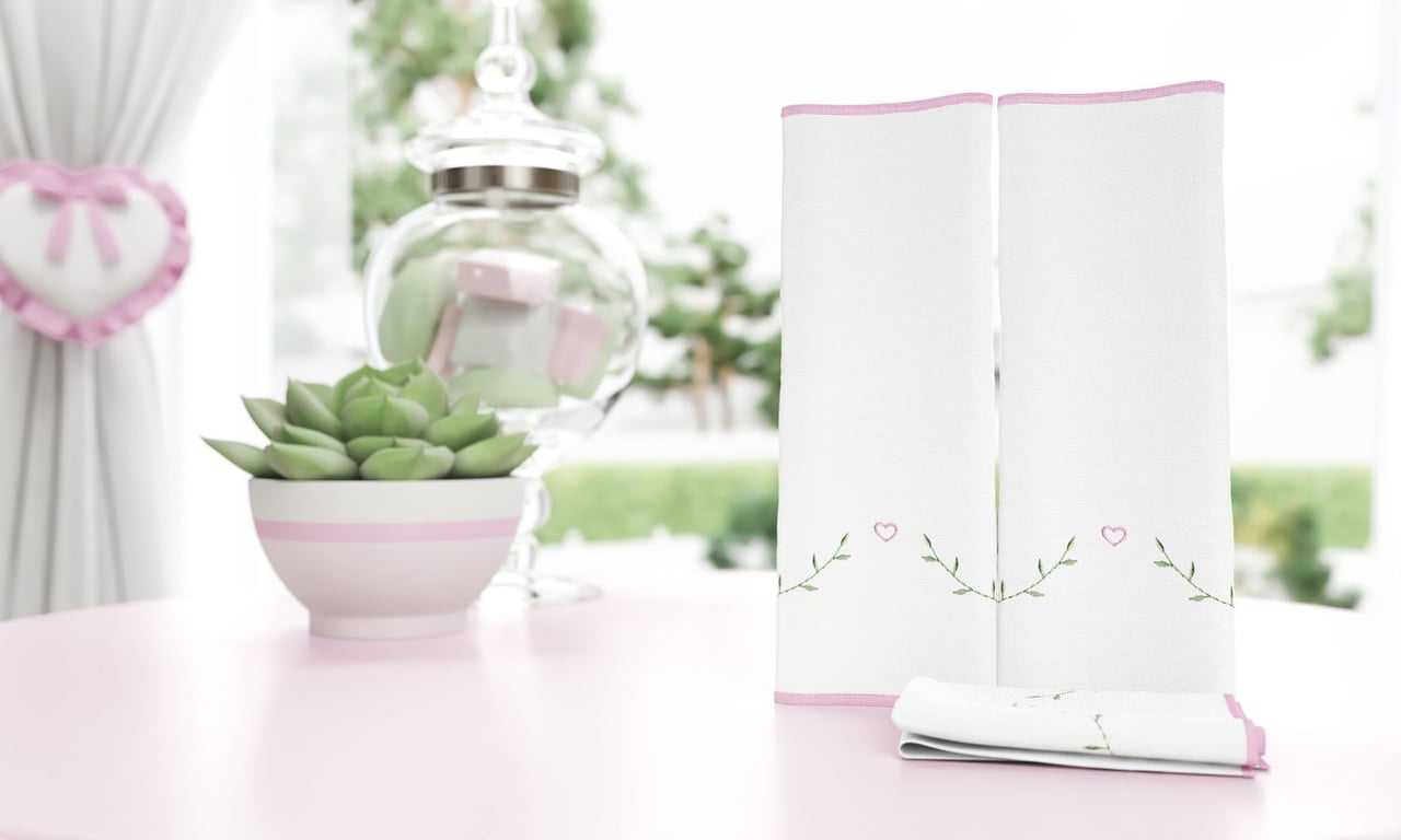 Jogo de Fraldas de Boca Malha Alice Rosa