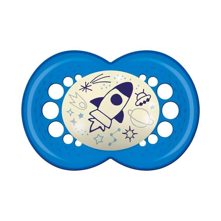 Chupeta Original Night (6M+) Dupla Azul — vista alternativa