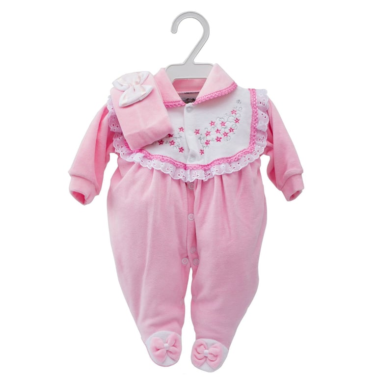 Macacão Longo Plush Florzinhas Prematuro