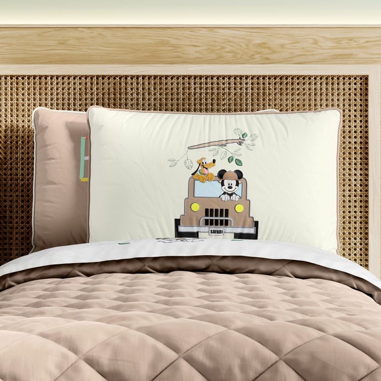 Kit Cama Infantil Solteiro Mickey Mouse Safári — vista alternativa