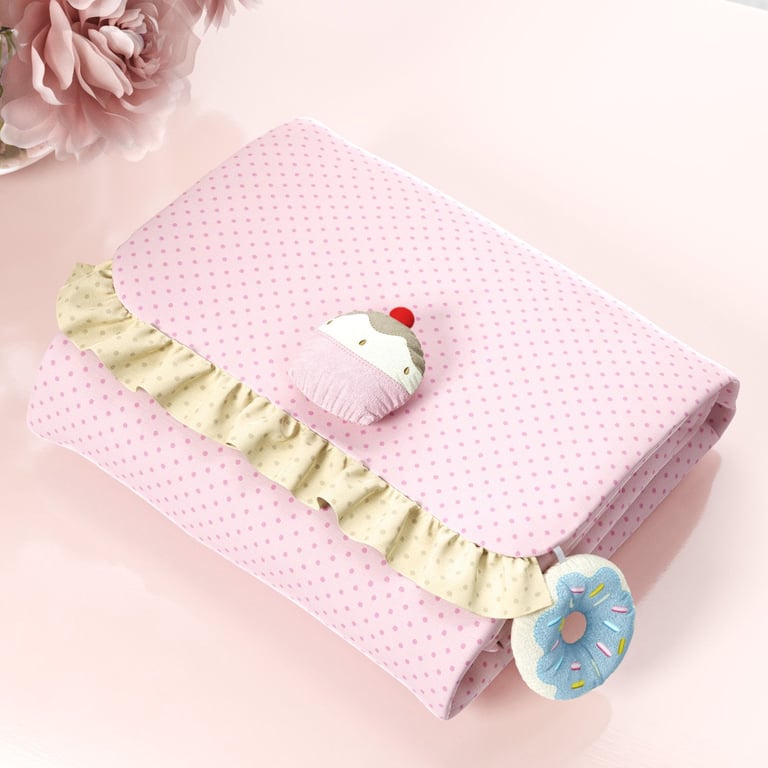 Trocador de Fraldas Portátil com Bolsos Doce Encanto 85x40cm